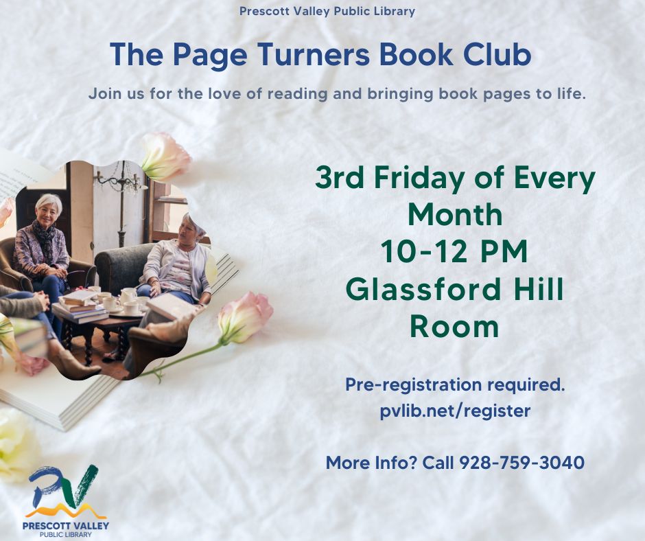 The Page Turners, In person program January 20th, 2023Pre